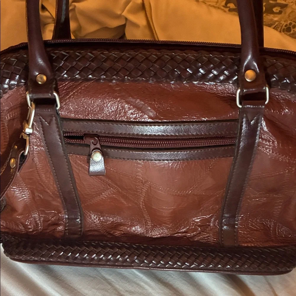 MC Cognac Leather‎ Satchel